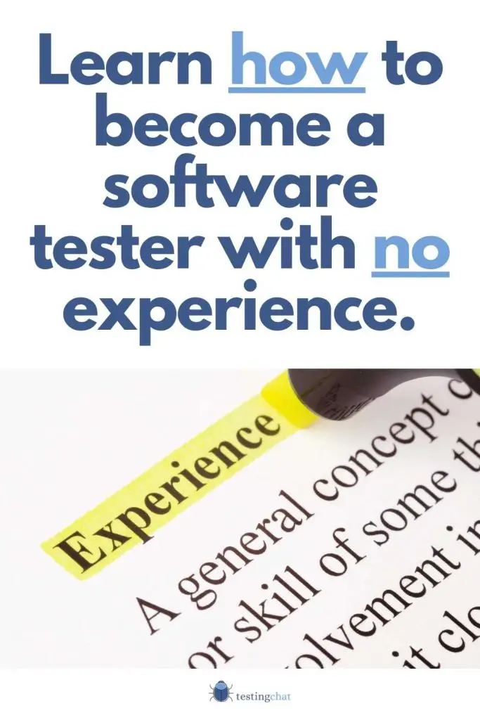 How to become a software tester with no experience Pinterest Pin Image